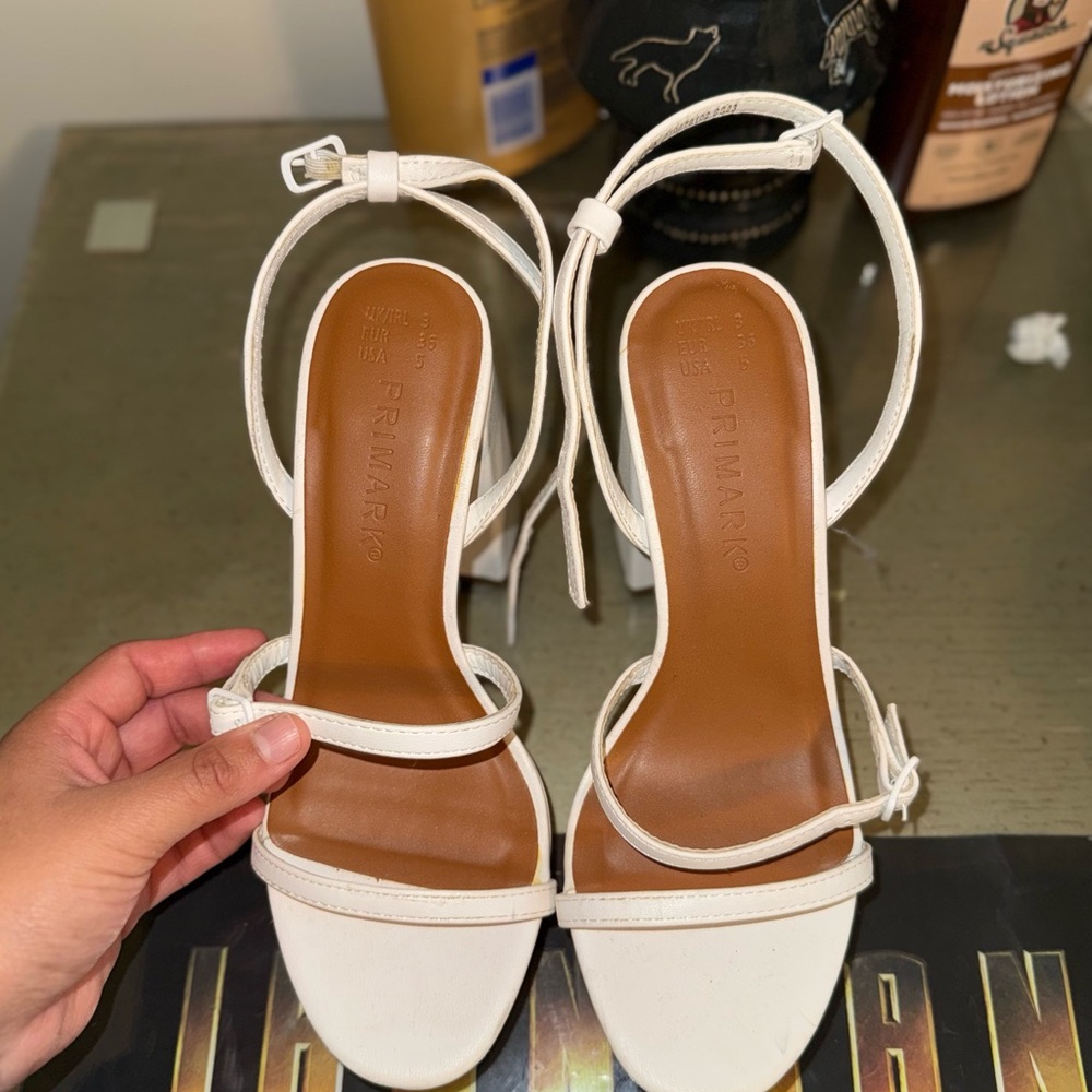 Primark Cream Strappy Heels